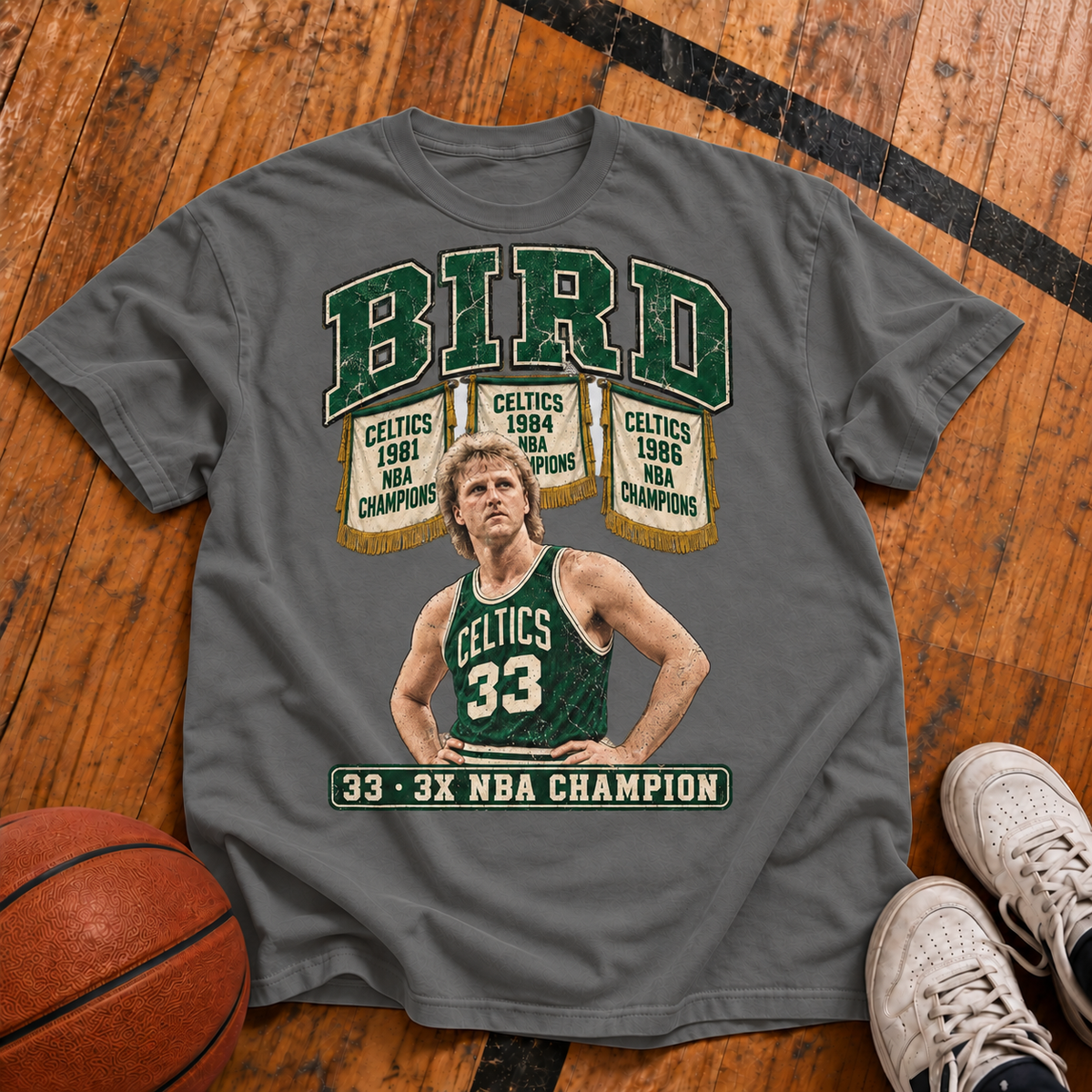 Bird: 3x Champion Vintage T-Shirt