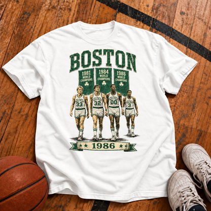 BOSTON – Championship Banners Vintage T-Shirt