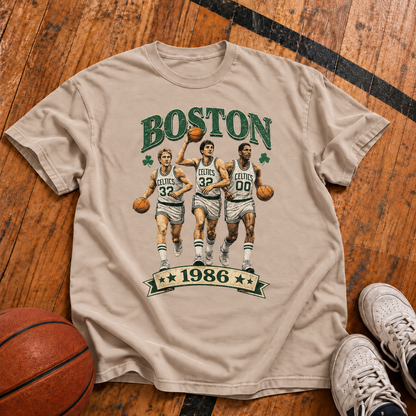 BOSTON – 1986 Vintage Basketball T-Shirt