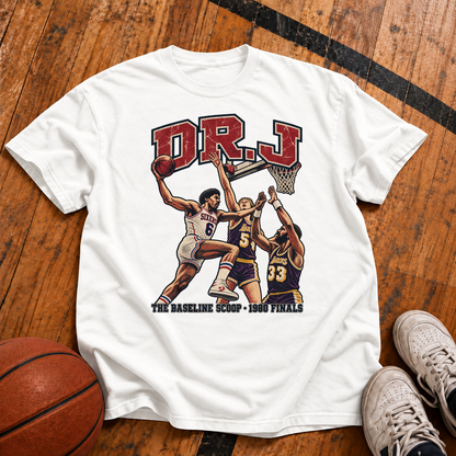 Dr. J: The Baseline Scoop Vintage T-Shirt