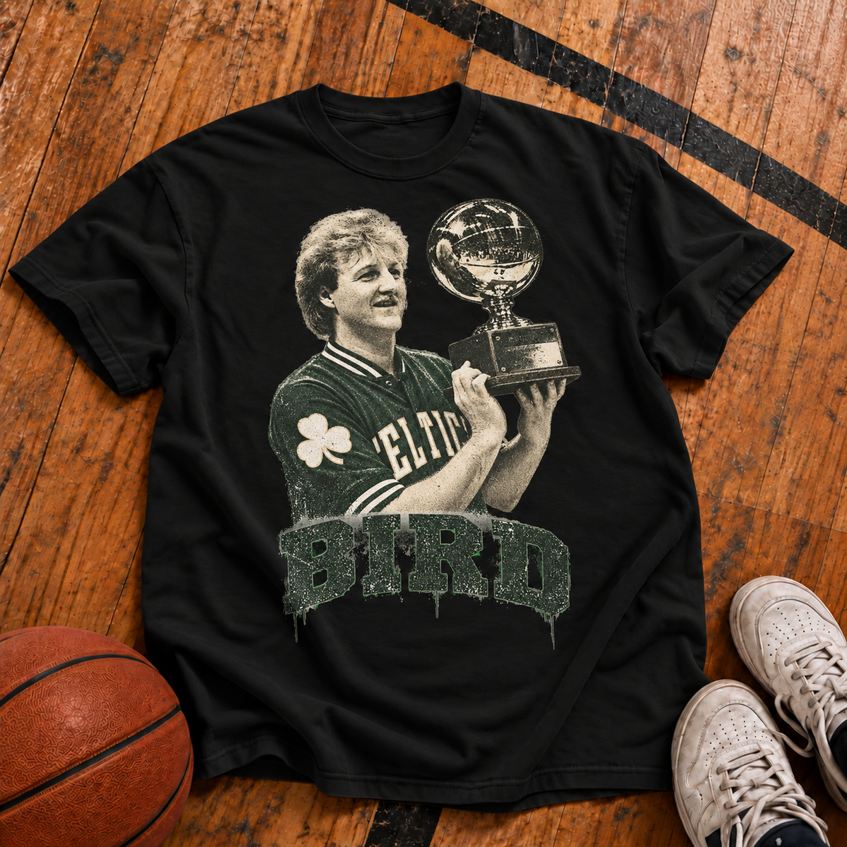 Bird: Three-Point King Vintage T-Shirt