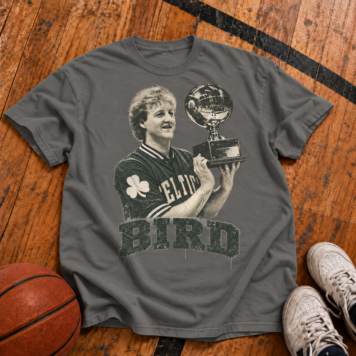 Bird: Three-Point King Vintage T-Shirt