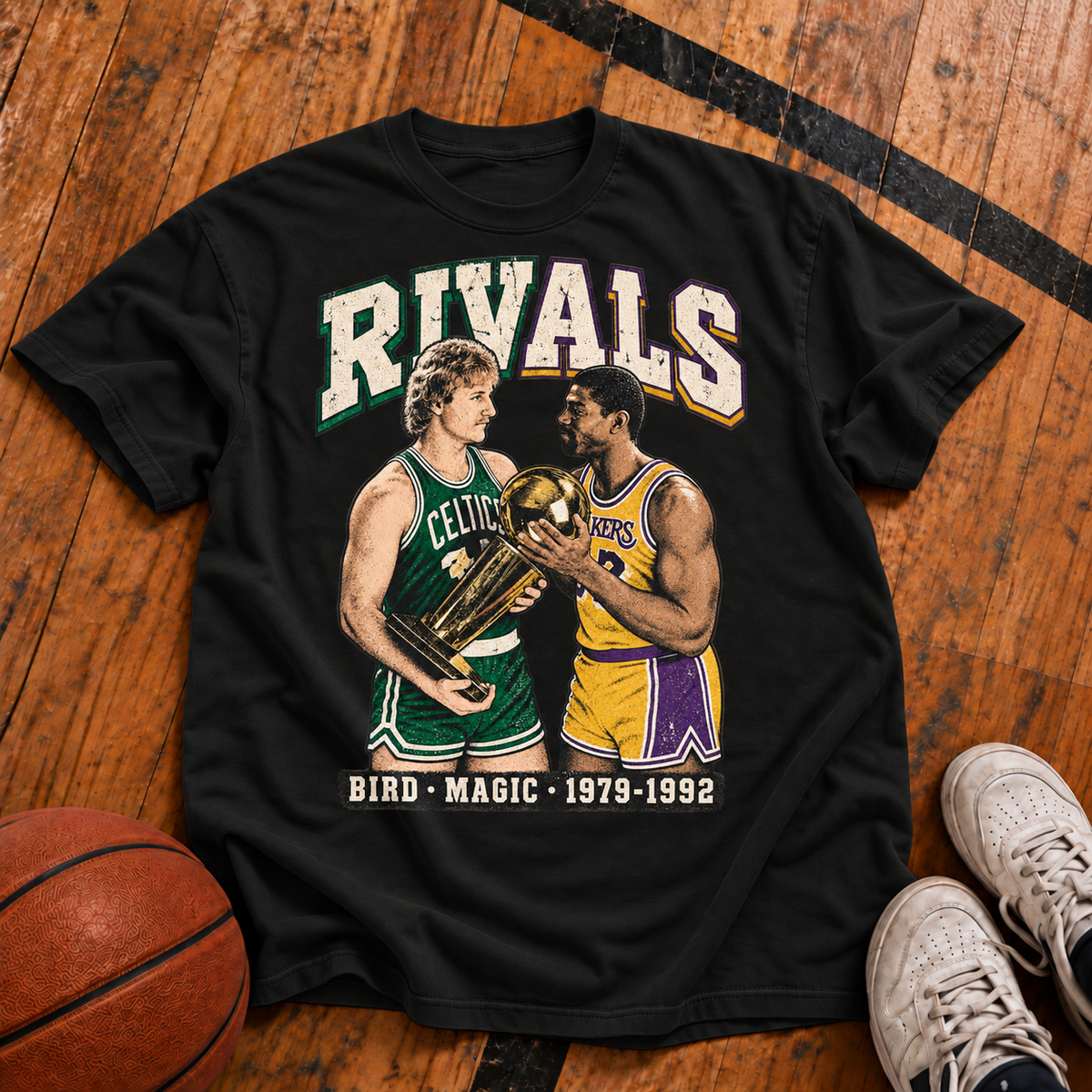 Bird vs. Magic: Rivals Vintage T-Shirt