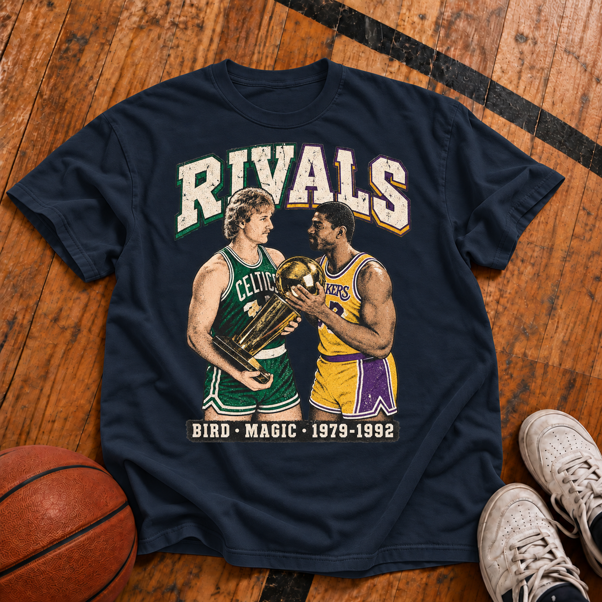 Bird vs. Magic: Rivals Vintage T-Shirt