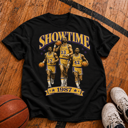 SHOWTIME – 1987 Vintage Basketball T-Shirt