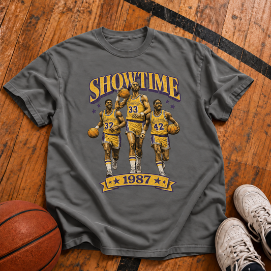 SHOWTIME – 1987 Vintage Basketball T-Shirt