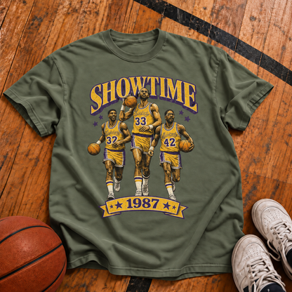 SHOWTIME – 1987 Vintage Basketball T-Shirt