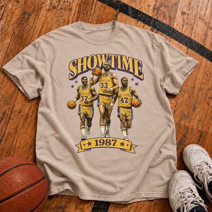 SHOWTIME – 1987 Vintage Basketball T-Shirt