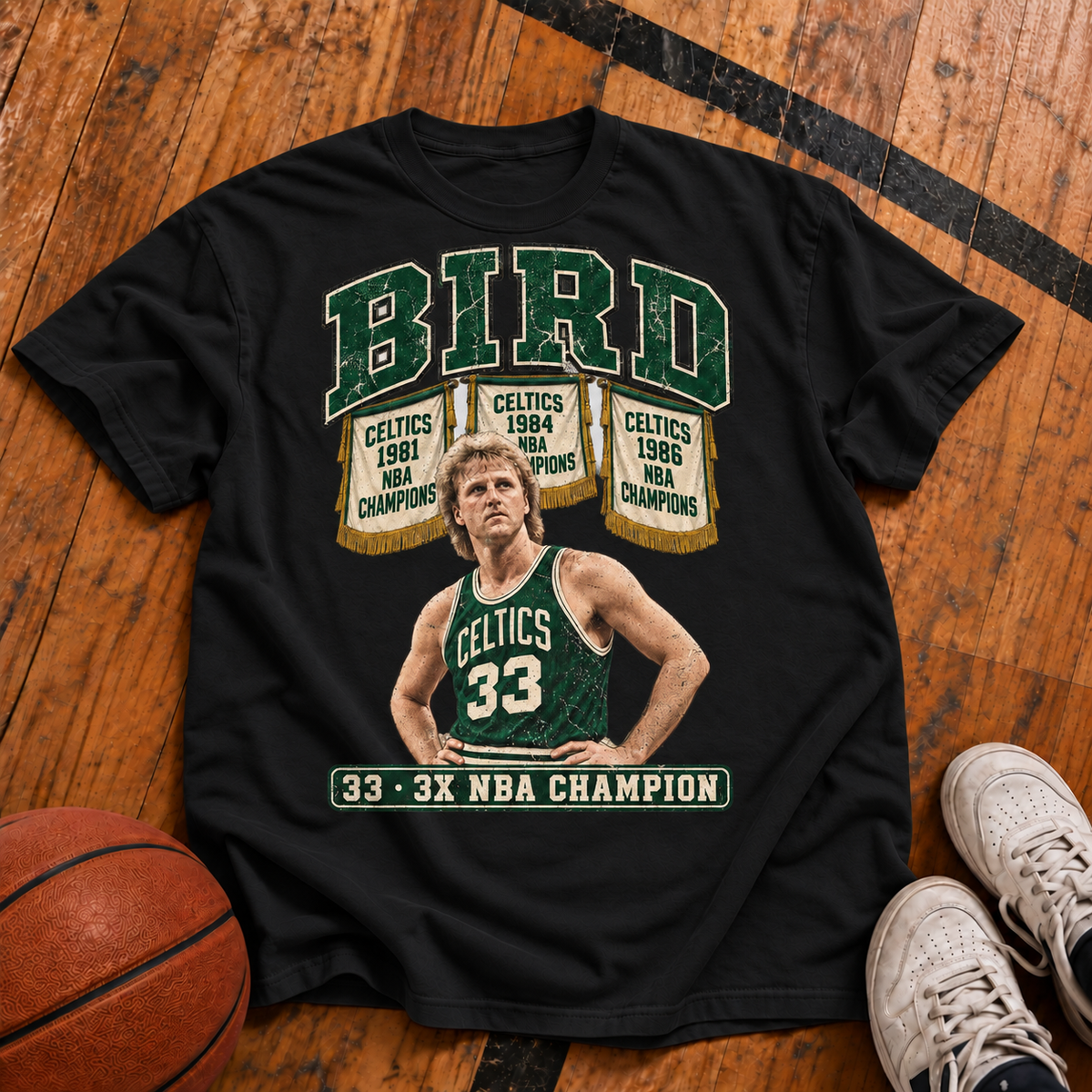 Bird: 3x Champion Vintage T-Shirt