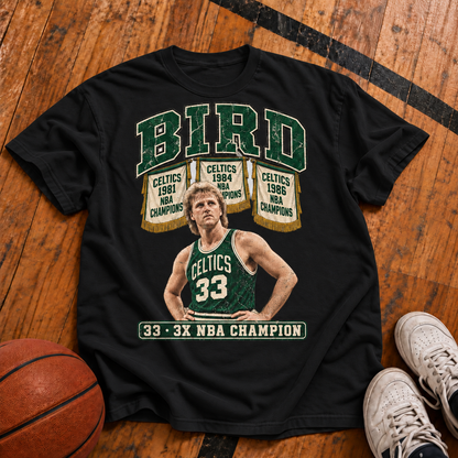 Bird: 3x Champion Vintage T-Shirt