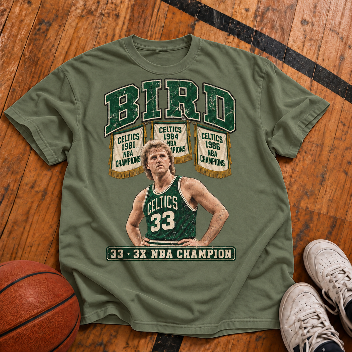 Bird: 3x Champion Vintage T-Shirt