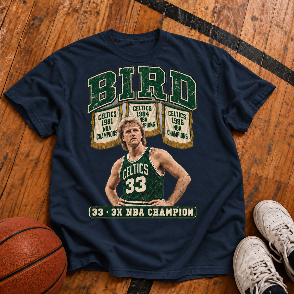 Bird: 3x Champion Vintage T-Shirt