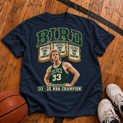 Bird: 3x Champion Vintage T-Shirt