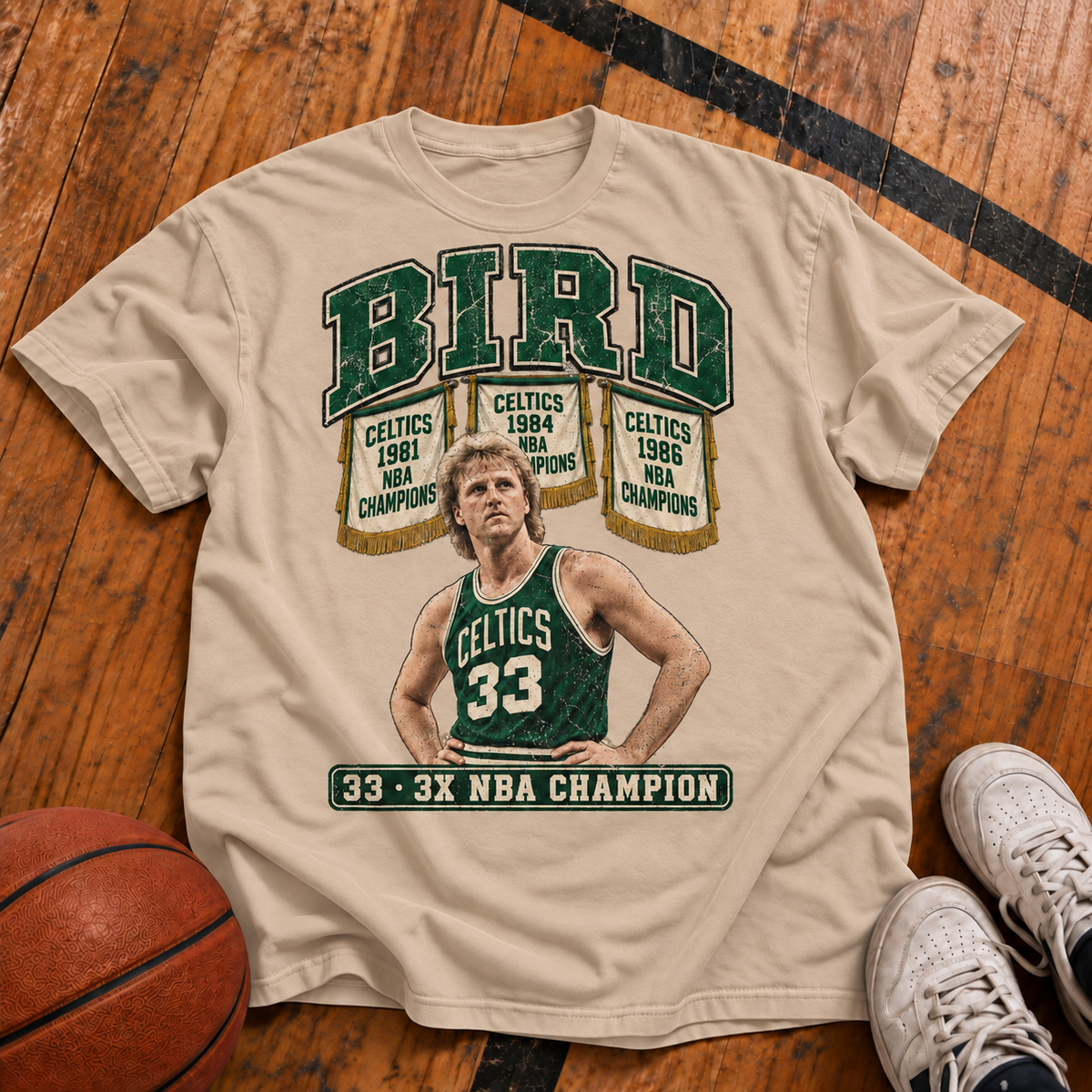 Bird: 3x Champion Vintage T-Shirt