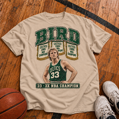 Bird: 3x Champion Vintage T-Shirt