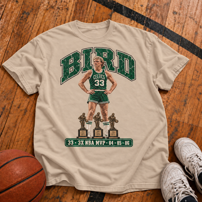 Bird: 3x MVP Vintage T-Shirt