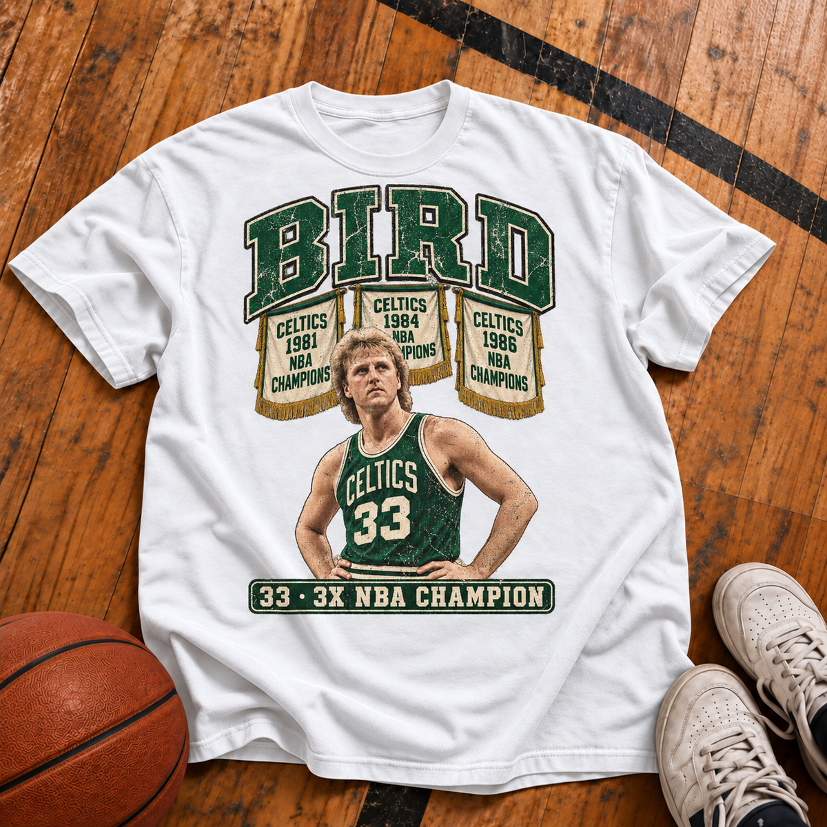 Bird: 3x Champion Vintage T-Shirt