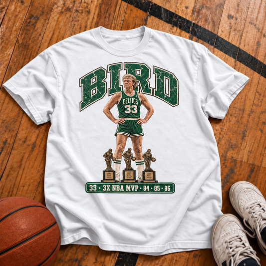 Bird: 3x MVP Vintage T-Shirt
