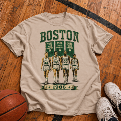 BOSTON – Championship Banners Vintage T-Shirt